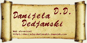 Danijela Deđanski vizit kartica